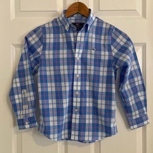 Vineyard Vines Like New Whale Button Down Shirt Size 7